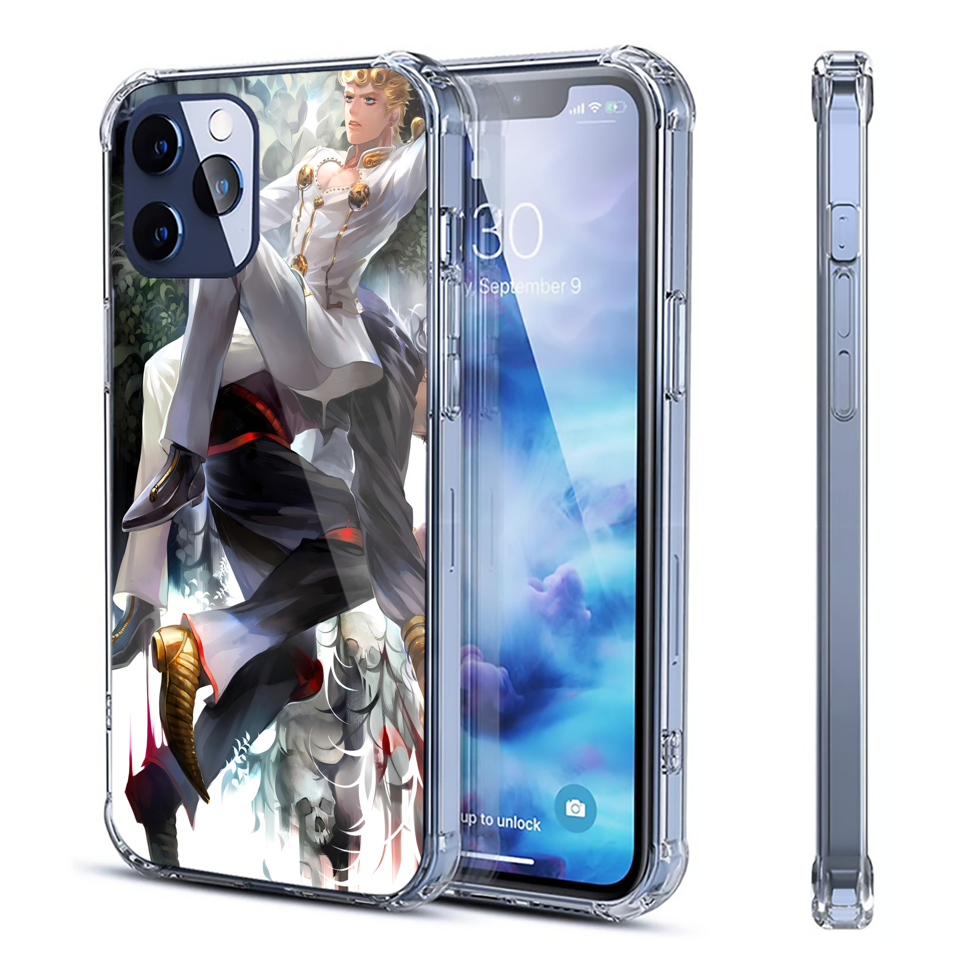 （画像用） ジョジョの奇妙な冒険 JoJo's Bizarre Adventure 【iPhone 12シリーズ対応】透明スマホケース（クリアソフトケース）